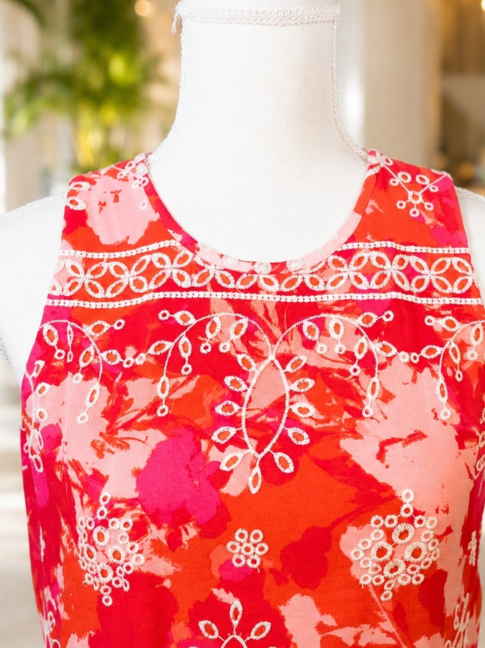Calvin Klein Coral and Pink Floral Dress - Picture 5 of 6